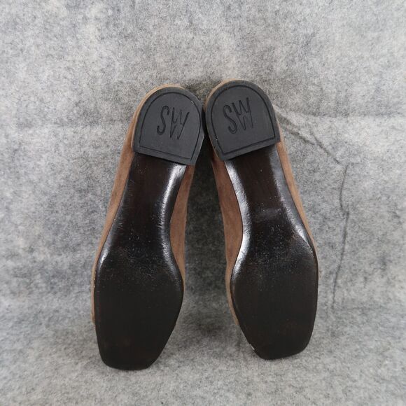 Stuart Weitzman Shoes Womens 6.5 Loafer Flats Slip On Cap Toe Suede Snake Career - Picture 13 of 16